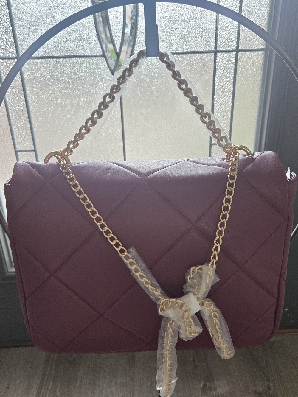 NWT Beautiful large BADGLEY MISCHKA Chain Crossbody/Purse AND BM Card Wallet - Picture 4 of 9